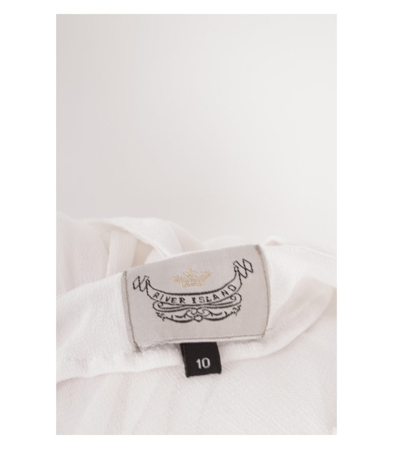 RIVER ISLAND Damen Bluse Gr. UK 10 DE 36 Seide – Foto 6