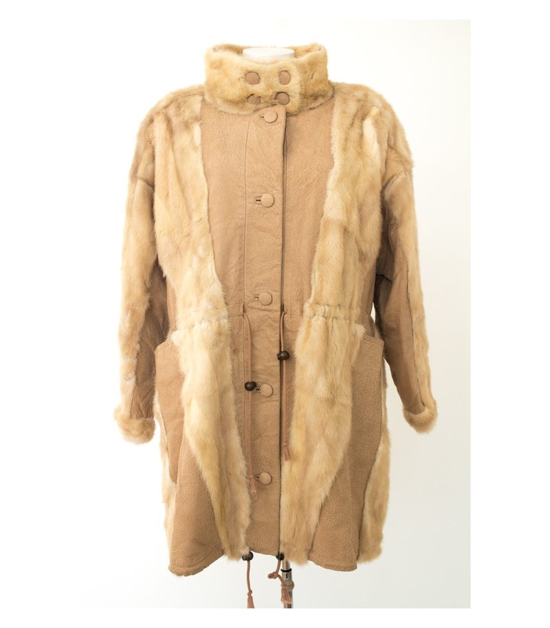 matzen Damen Mantel Echt Ledermantel Fur Gr. 46 Leder Pelz Fell – Foto 2