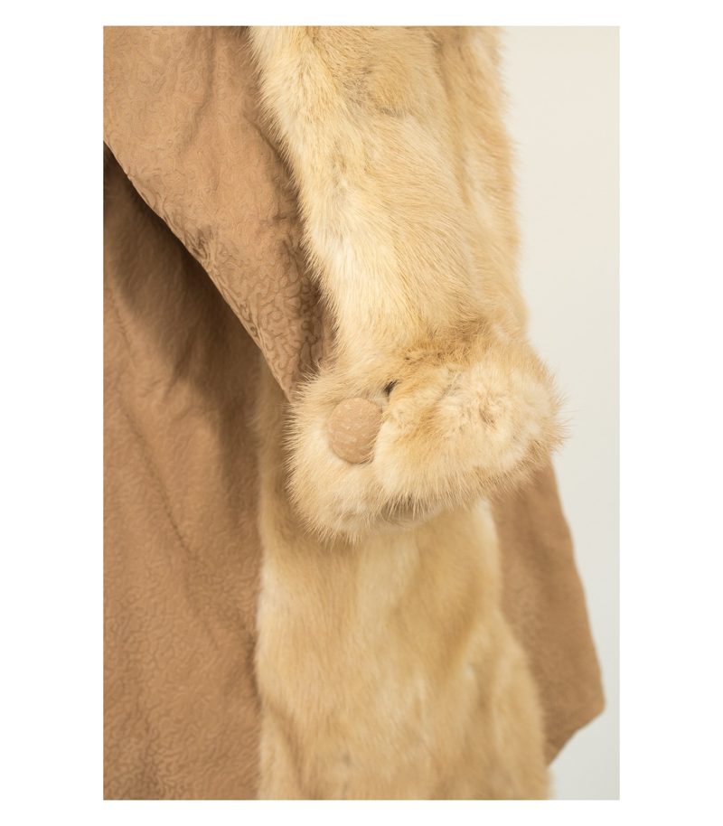 matzen Damen Mantel Echt Ledermantel Fur Gr. 46 Leder Pelz Fell – Foto 4