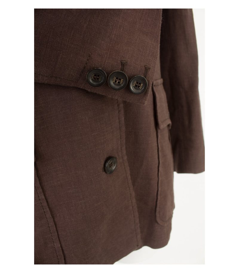 DAKS LONDON Damen Blazer & Gr. IT 44 DE 40 Leinen Viskose – Foto 5