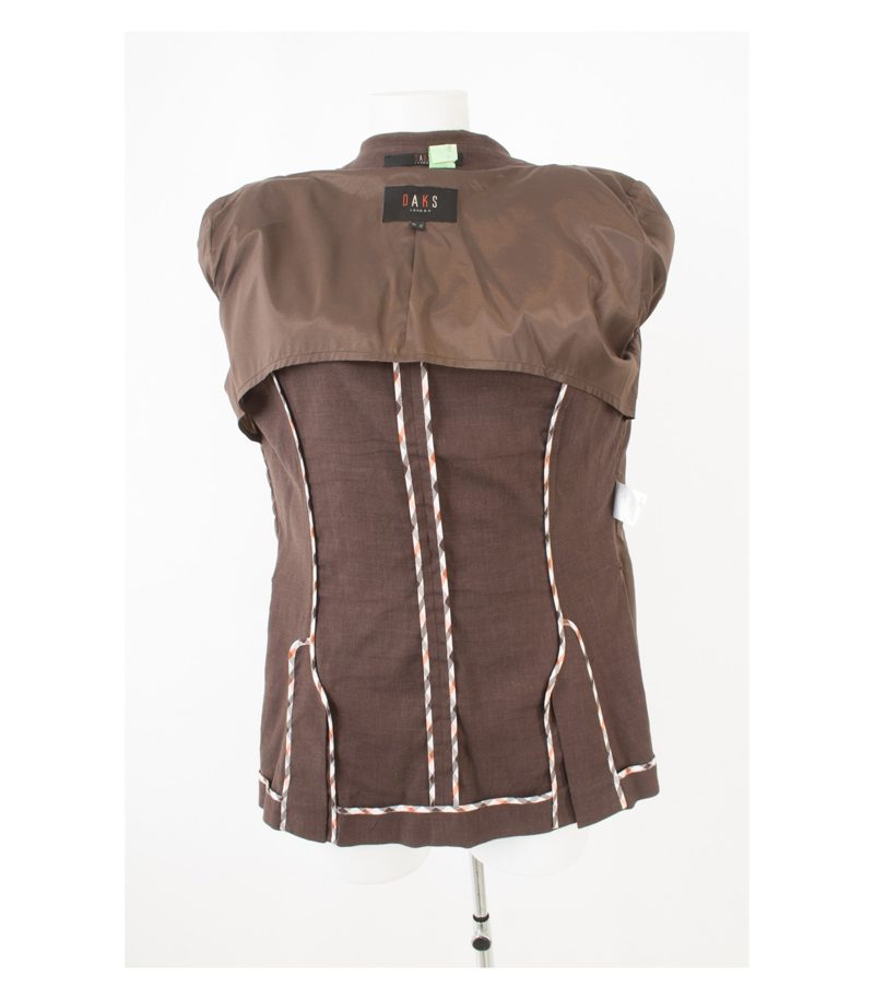 DAKS LONDON Damen Blazer & Gr. IT 44 DE 40 Leinen Viskose – Foto 6