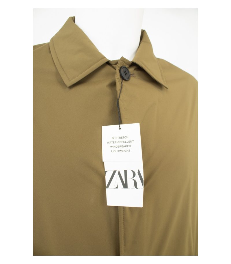 ZARA Herren Mantel Windbreaker Stretch Wasser und Windabweisend Gr. M Neu – Foto 5