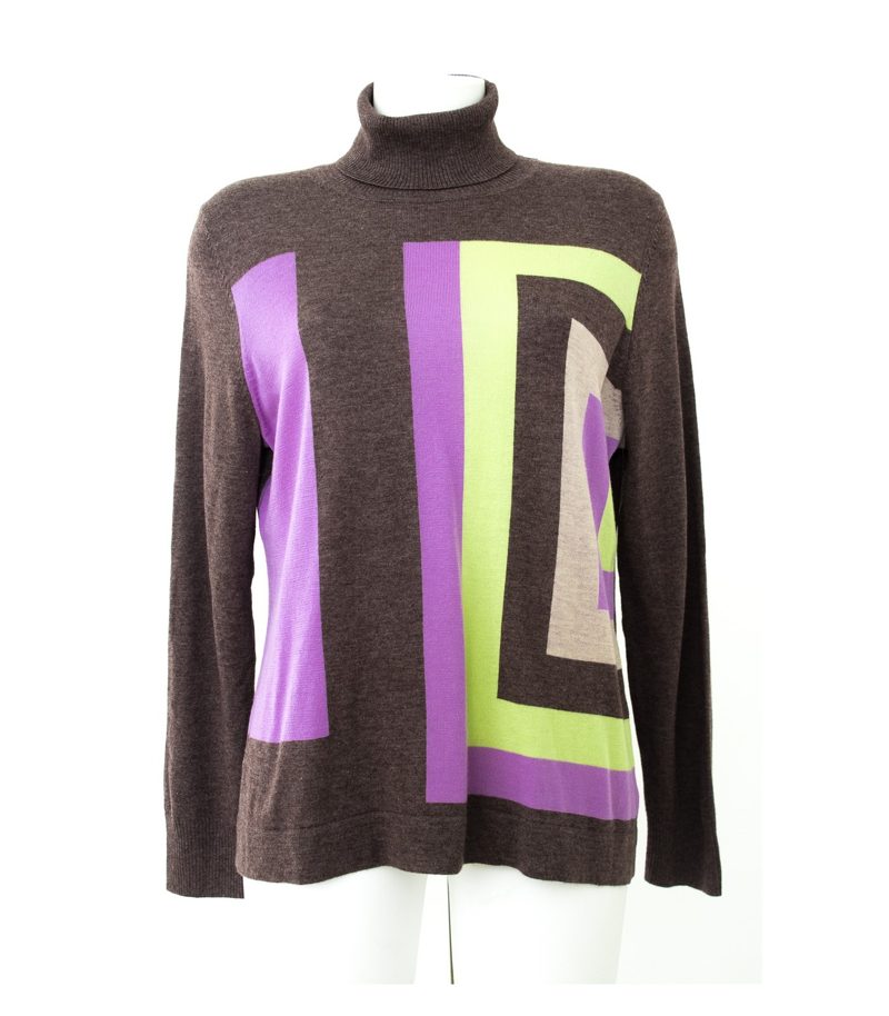 Damen Pullover Feinstrick Gr. 42 Wolle-Seide Pulli Strick – Foto 1