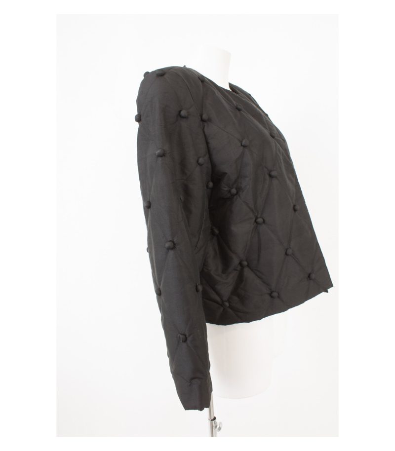 Peter Hahn Damen Oberteil Blazer 100% Gr. XL Schwarz Seide – Foto 2