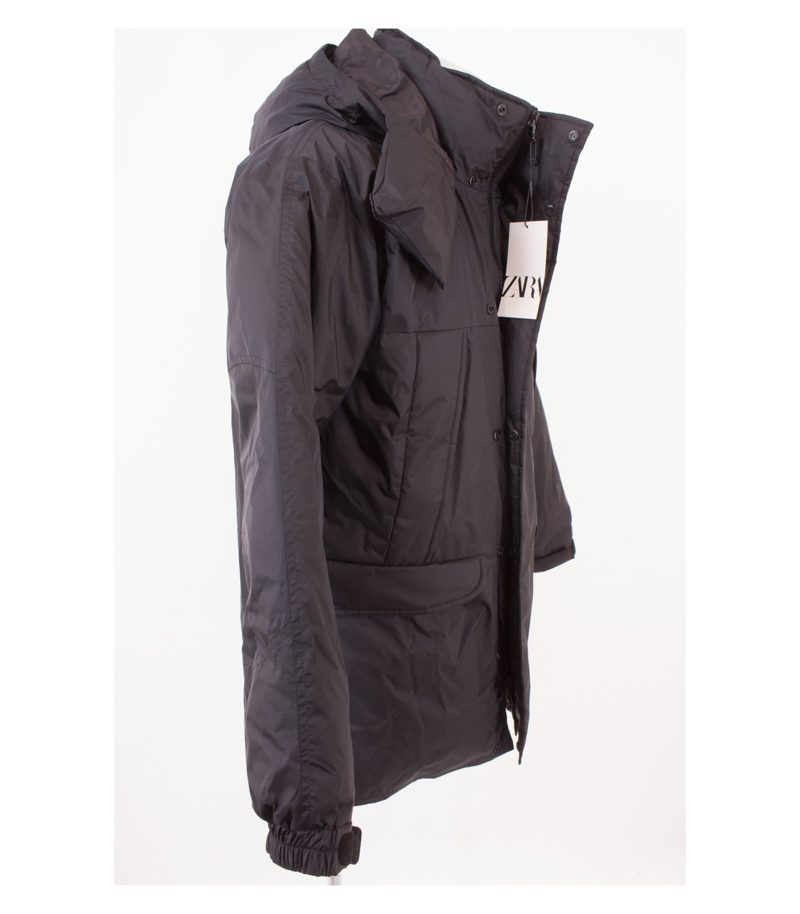 ZARA Herren Jacke Winterjacke Gr. M Schwarz Neu – Foto 2