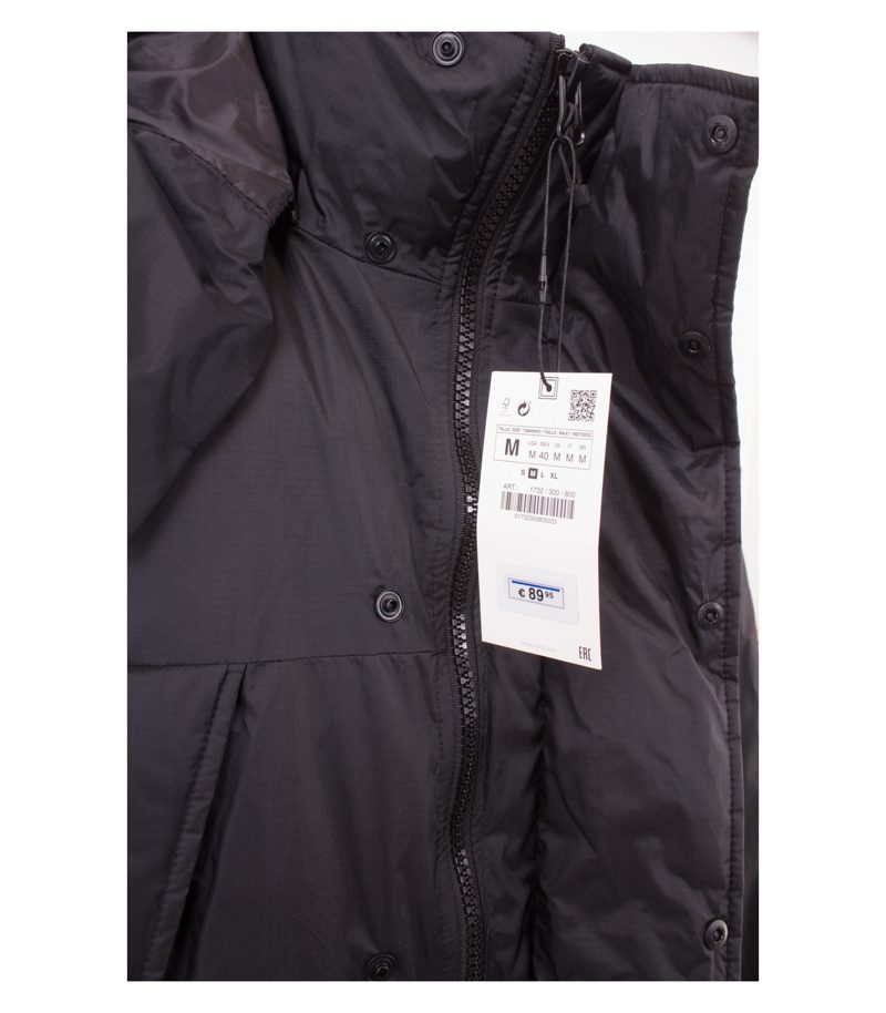 ZARA Herren Jacke Winterjacke Gr. M Schwarz Neu – Foto 5