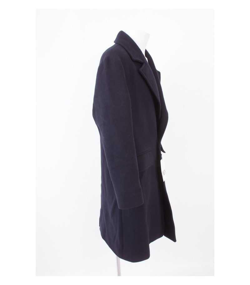 ZARA Herren Mantel Wintermantel Gr. S Blau Neu – Foto 2