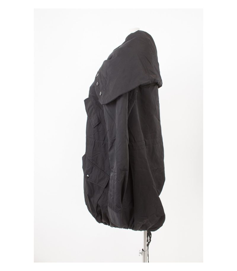 SISLEY Damen Jacke Daunenweste abnehmbar Gr. DE 38 Schwarz – Foto 3
