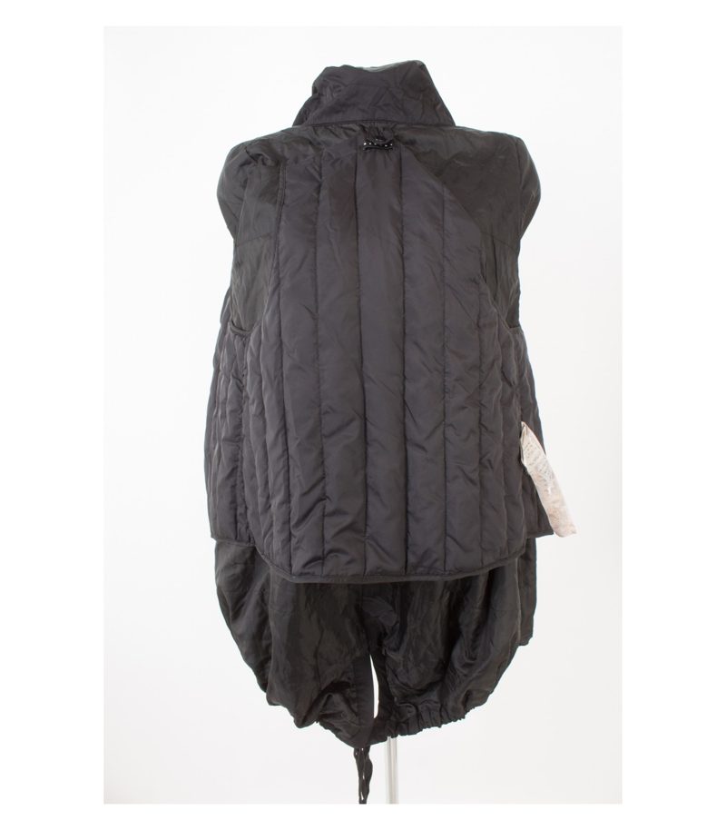 SISLEY Damen Jacke Daunenweste abnehmbar Gr. DE 38 Schwarz – Foto 5