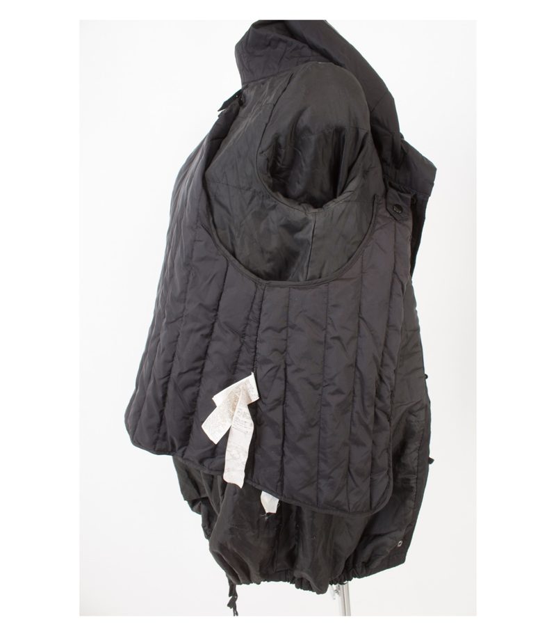 SISLEY Damen Jacke Daunenweste abnehmbar Gr. DE 38 Schwarz – Foto 7