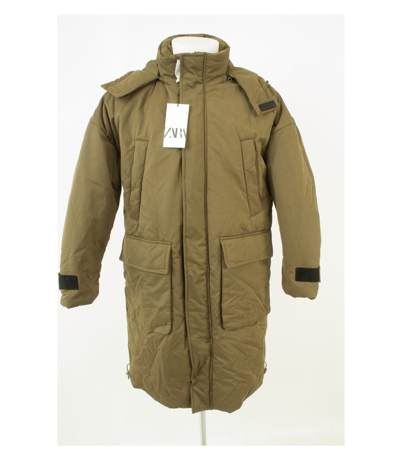 ZARA Herren Mantel Parka Wintermantel Gr. S Neu – Foto 1