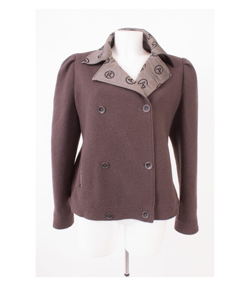 ARMANI COLLEZIONI Damen Jacke Reine Gr. IT 46 DE 40 Wolle – Foto 1