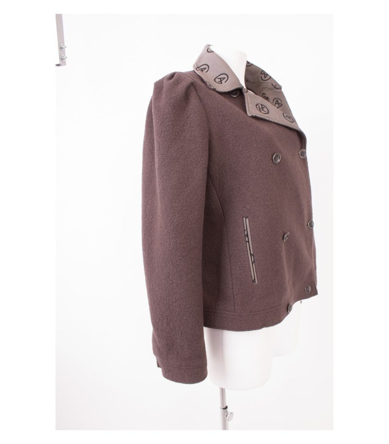 ARMANI COLLEZIONI Damen Jacke Reine Gr. IT 46 DE 40 Wolle – Foto 2