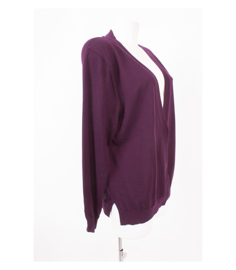 TIGER OF SWEDEN Damen Strickjacke Pullover Gr. M Violett Wolle Neu – Foto 2