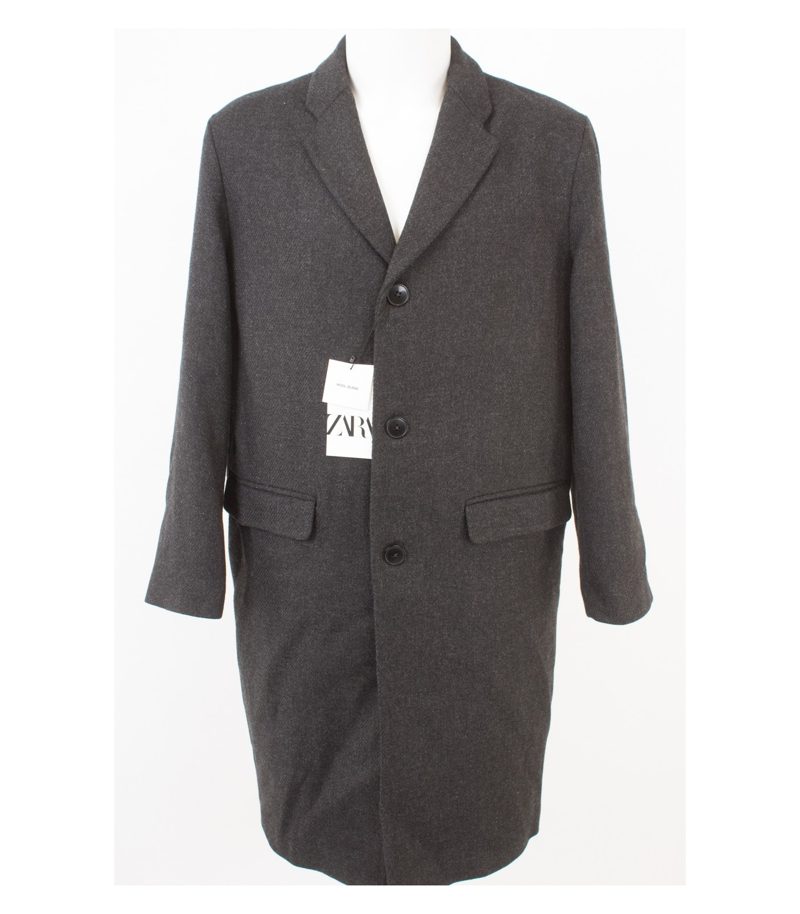 ZARA Herren Mantel Wollmantel Gr. S-M Neu – Foto 1