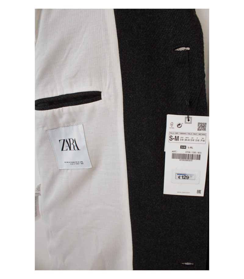 ZARA Herren Mantel Wollmantel Gr. S-M Neu – Foto 6