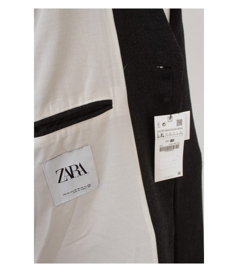 ZARA Herren Mantel Wollmantel Gr. L - XL Neu – Foto 6
