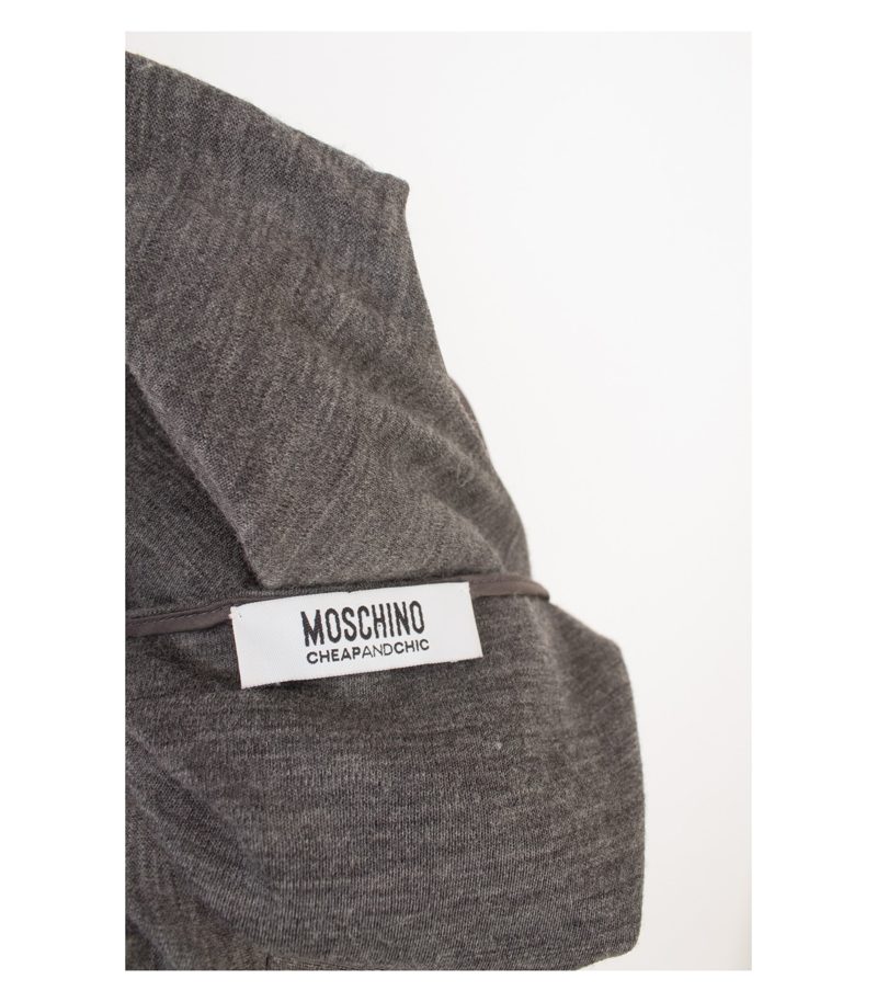 Moschino Cheap And Chic Damen Kleid Strickkleid Gr. M Wolle – Foto 6