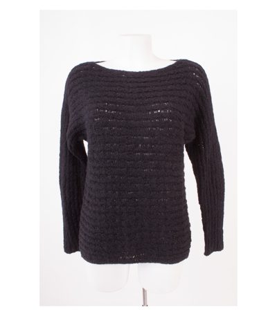 HUGO BOSS Damen Pullover & Gr. M Schwarz Alpaka Wolle