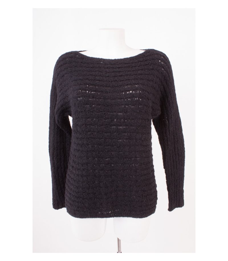 HUGO BOSS Damen Pullover & Gr. M Schwarz Alpaka Wolle – Foto 1