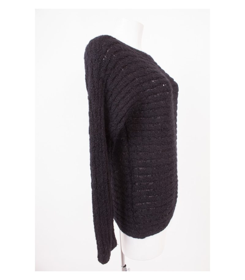 HUGO BOSS Damen Pullover & Gr. M Schwarz Alpaka Wolle – Foto 2