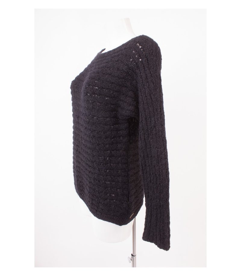 HUGO BOSS Damen Pullover & Gr. M Schwarz Alpaka Wolle – Foto 3