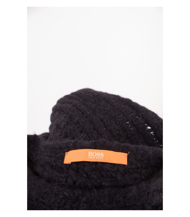 HUGO BOSS Damen Pullover & Gr. M Schwarz Alpaka Wolle – Foto 5