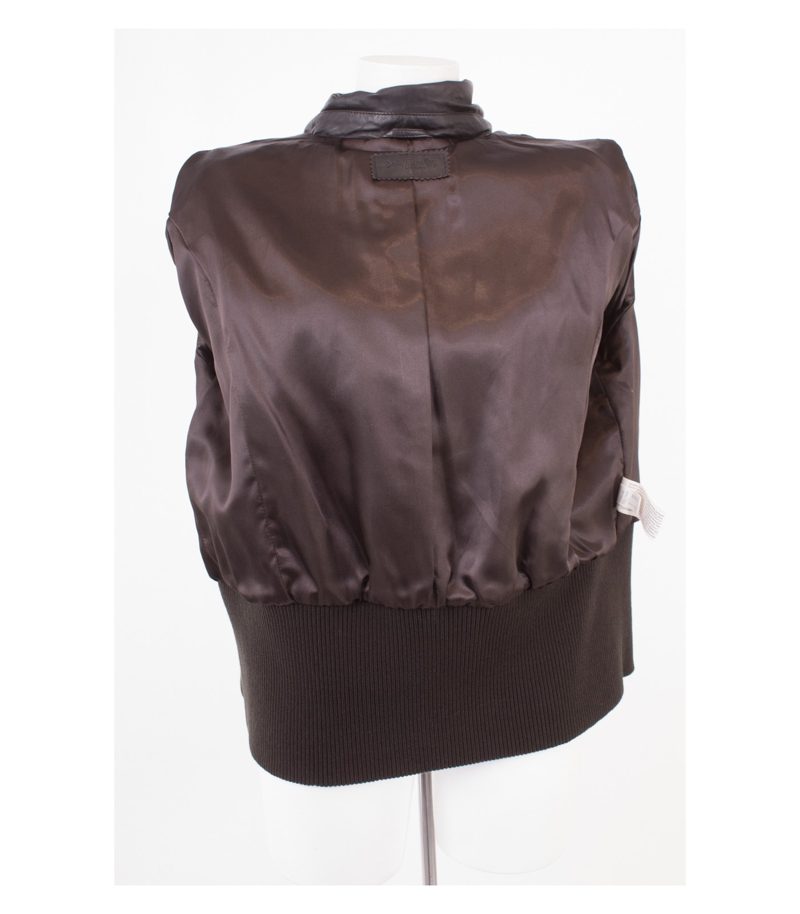 Betty Barclay Damen Lederjacke Gr. DE 44 Braun Leder – Foto 5