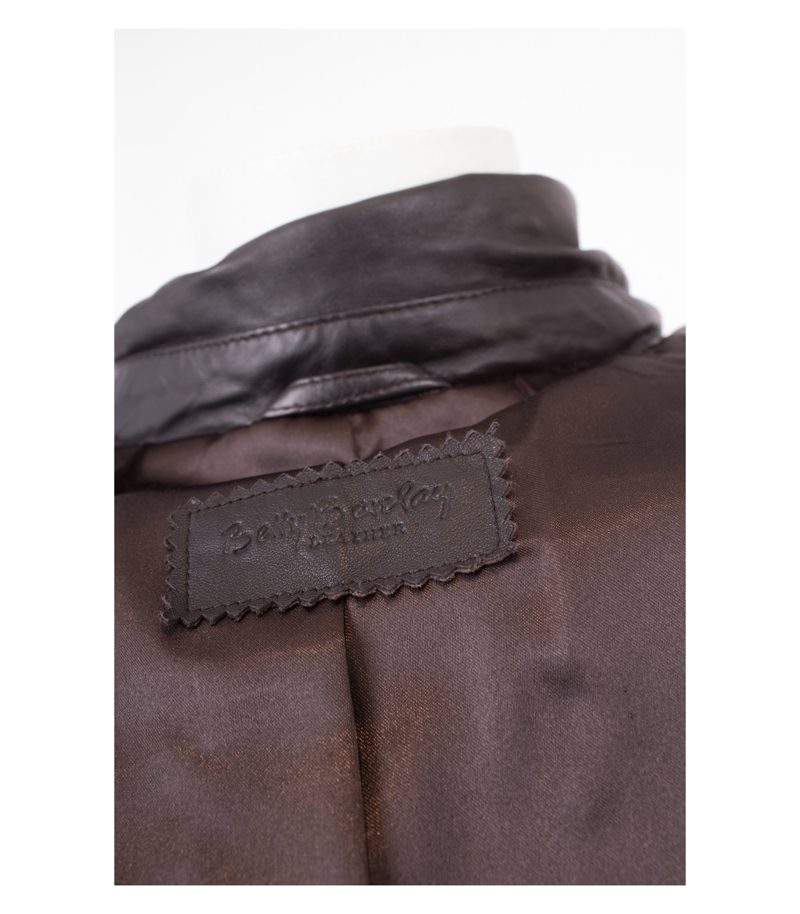 Betty Barclay Damen Lederjacke Gr. DE 44 Braun Leder – Foto 6