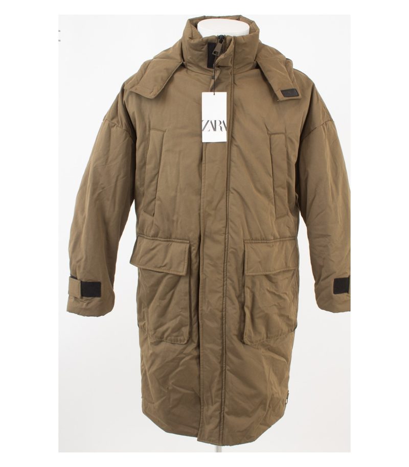 ZARA Herren Mantel Wintermantel Parka Gr. S Neu – Foto 1
