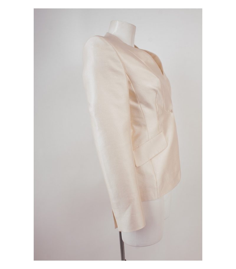 RENA LANGE Damen Blazer & Gr. DE 34 Wolle Seide – Foto 2
