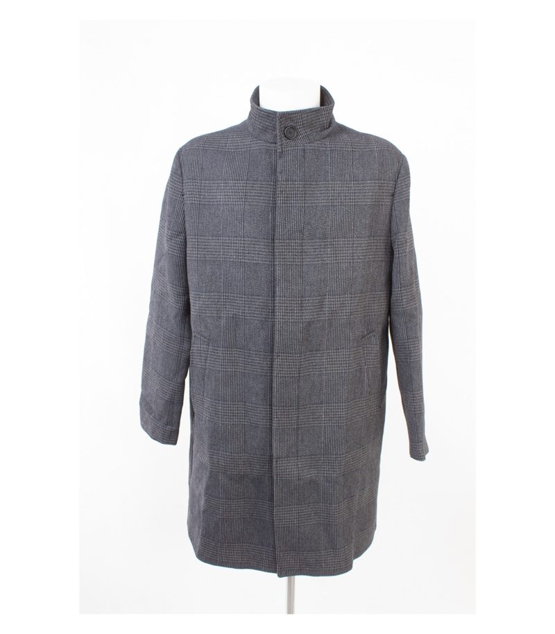 ZARA Herren Mantel Übergangsmantel Herbst/Frühling Gr. XL Grau Blau – Foto 5