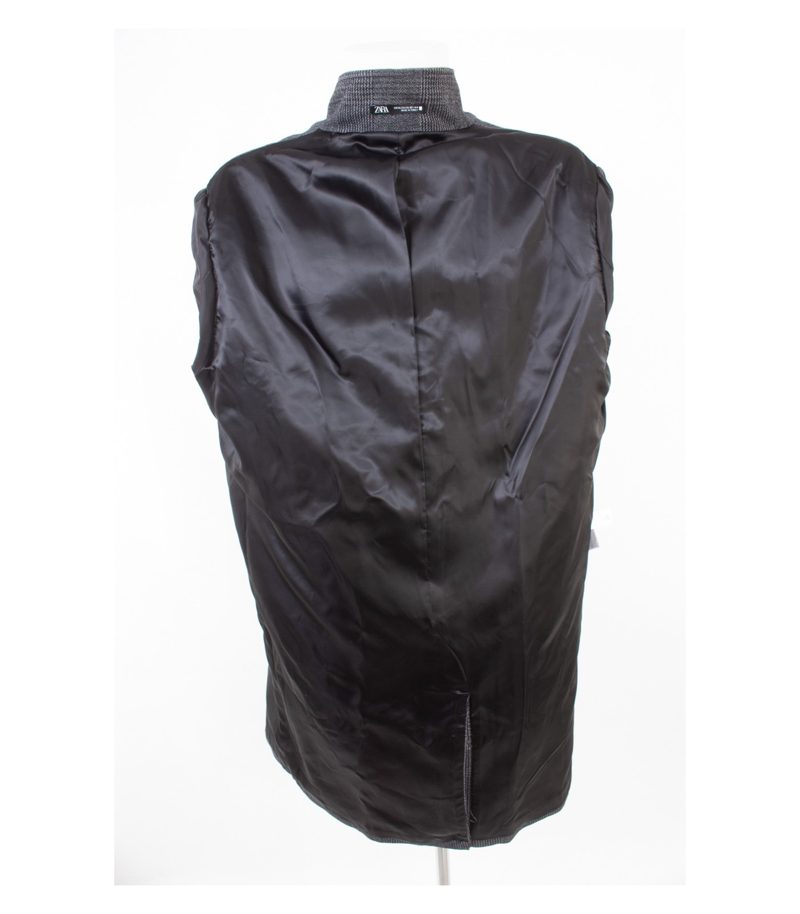 ZARA Herren Mantel Übergangsmantel Herbst/Frühling Gr. XL Grau Blau – Foto 6