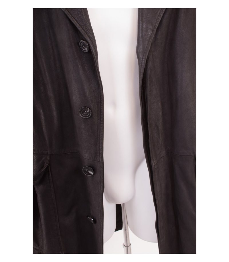 ROBERTO CAPUCCI UOMO Herren Mantel Ledermantel Long - Jacke Gr. DE 52 – Foto 5